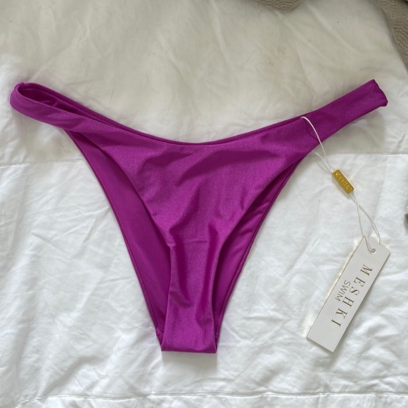 BNWT Meshki Bambi Cheeky Cut Bikini Bottoms - Violet - Picture 2 of 4